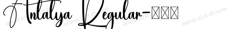 Antalya Regular字体转换